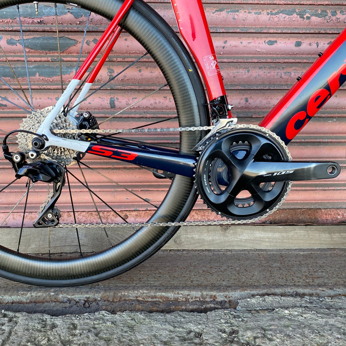 Cervelo S3 Shimano 105 Carbon Disc Aero Road Bike - 56cm