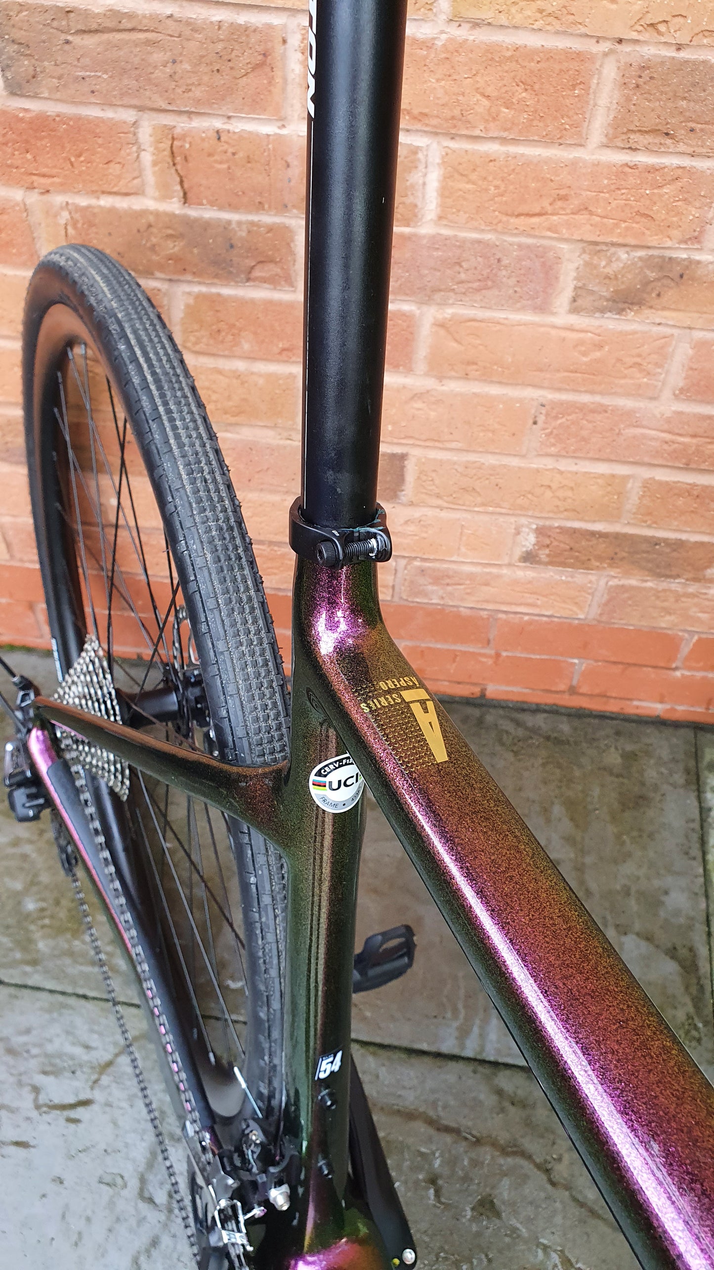 Sunset Purple Cervelo Aspero Carbon GRX Gravel Race Bike 54cm