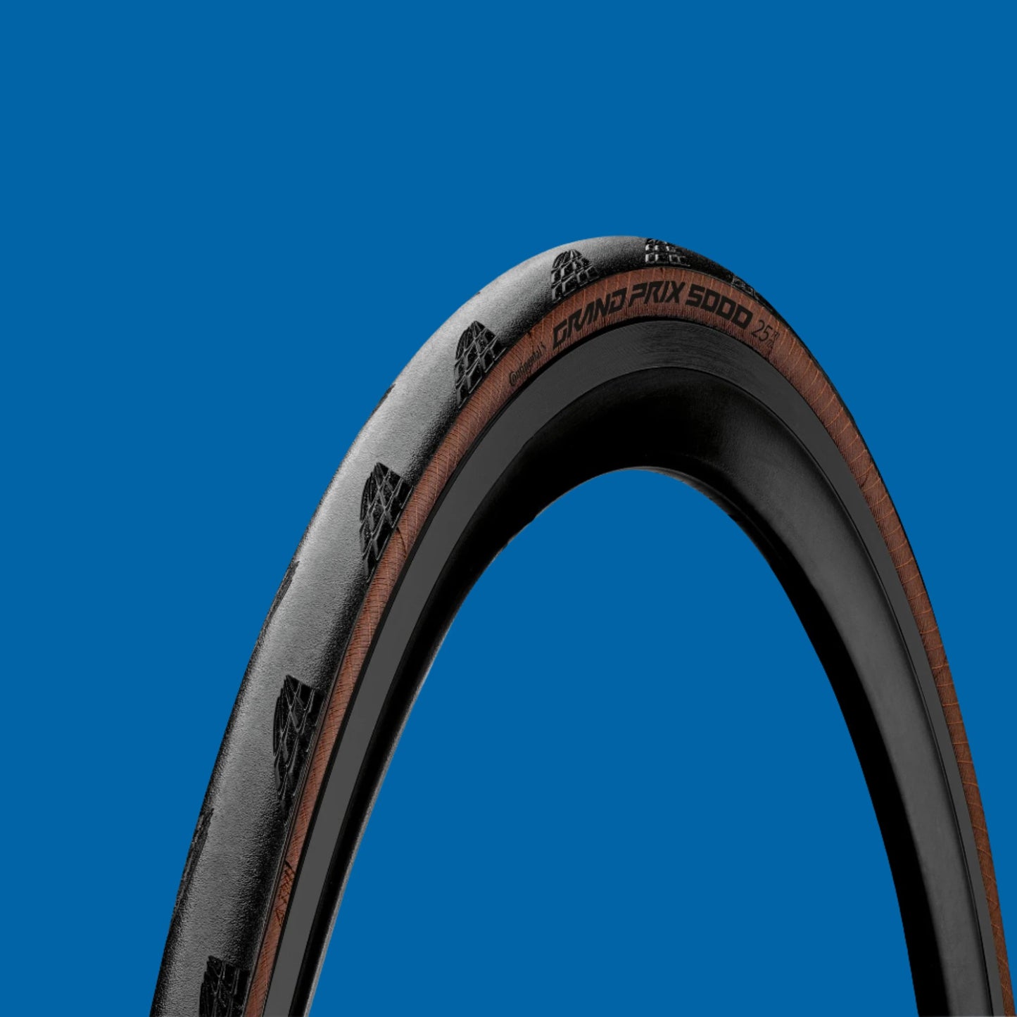 Continental GP5000 700c 25c/28c Clincher Folding Tyre Black/Tan/Cream Sidewall
